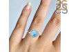 Larimar & White Topaz Ring LAR-RDR-207.