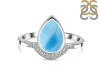 Larimar & White Topaz Ring LAR-RDR-2189.