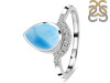Larimar & White Topaz Ring LAR-RDR-2189.