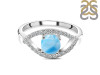 Larimar & White Topaz Ring LAR-RDR-2190.