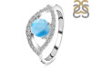 Larimar & White Topaz Ring LAR-RDR-2190.