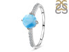 Larimar & White Topaz Ring LAR-RDR-220.