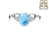Larimar & White Topaz Ring LAR-RDR-224.
