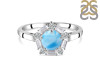 Larimar & White Topaz Ring LAR-RDR-2248.