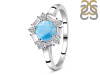 Larimar & White Topaz Ring LAR-RDR-2248.