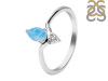 Larimar & White Topaz Ring LAR-RDR-2298.