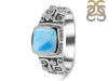 Larimar & White Topaz Ring LAR-RDR-328.