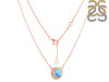 Larimar & White Topaz Necklace LAR-RN-83.