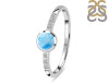 Larimar & White Topaz Ring LAR-RR-24.