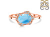 Larimar & White Topaz Ring LAR-RR-342.