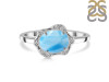 Larimar & White Topaz Ring LAR-RR-342.