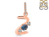 Labradorite & White Topaz Alphabet Z Pendant LBD-RDA-104.