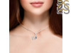 Labradorite & White Topaz Alphabet W Pendant LBD-RDA-23.