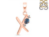 Labradorite & White Topaz Alphabet X Pendant LBD-RDA-24.