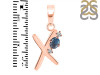 Labradorite & White Topaz Alphabet X Pendant LBD-RDA-24.