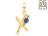 Labradorite & White Topaz Alphabet X Pendant LBD-RDA-24.