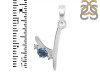 Labradorite & White Topaz Alphabet Y Pendant LBD-RDA-25.