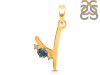 Labradorite & White Topaz Alphabet Y Pendant LBD-RDA-25.