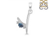 Labradorite & White Topaz Alphabet Y Pendant LBD-RDA-25.