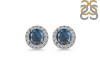 Labradorite & White Topaz Stud Earring LBD-RDE-1259.