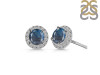 Labradorite & White Topaz Stud Earring LBD-RDE-1259.