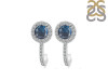 Labradorite & White Topaz Stud Earring LBD-RDE-1264.