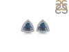 Labradorite & White Topaz Stud Earring LBD-RDE-1269.