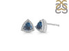 Labradorite & White Topaz Stud Earring LBD-RDE-1269.
