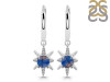 Labradorite & White Topaz Hoop Earring LBD-RDE-1470.