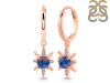 Labradorite & White Topaz Hoop Earring LBD-RDE-1470.