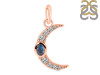 Labradorite & White Topaz Pendant LBD-RDP-691.