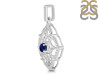 Labradorite & White Topaz Pendant LBD-RDP-797-CZ-LOOP.