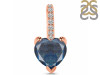 Labradorite & White Topaz Pendant LBD-RDP-819.