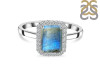 Labradorite & White Topaz Ring LBD-RDR-2302.