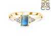 Labradorite & White Topaz Ring LBD-RDR-2397.