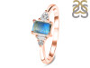 Labradorite & White Topaz Ring LBD-RDR-2397.