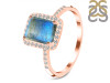 Labradorite & White Topaz Ring LBD-RDR-3071.