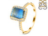 Labradorite & White Topaz Ring LBD-RDR-3071.