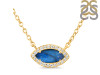 Labradorite & White Topaz Necklace With Adjustable Slider Lock LBD-RN-61.