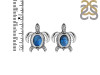 Labradorite Turtle Stud Earring LBD-RUE-4.