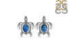 Labradorite Turtle Stud Earring LBD-RUE-4.
