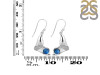 Labradorite & White Topaz Whale Tail Earring LBD-RUE-10.