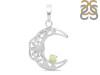 Libyan Desert Glass Crescent Moon Pendant LDG-RDN-150-A.