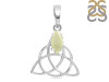 Libyan Desert Glass Triquetra Pendant LDG-RDN-161.