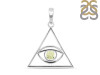 Libyan Desert Glass Illuminati Pendant LDG-RDN-175.