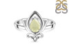 Libyan Desert Glass Lotus Ring LDG-RDR-2157.