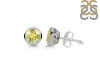 Lemon Quartz Stud Earring LEM-RDE-1254.