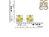 Lemon Quartz Stud Earring LEM-RDE-1353.