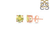 Lemon Quartz Stud Earring LEM-RDE-1353.