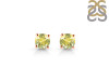 Lemon Quartz Stud Earring LEM-RDE-1435.